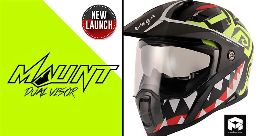 Vega Mount DV Helmet Launched in India @ INR 1844