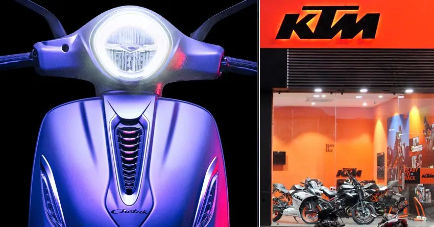 New Bajaj Chetak to be Sold via KTM Showrooms in India