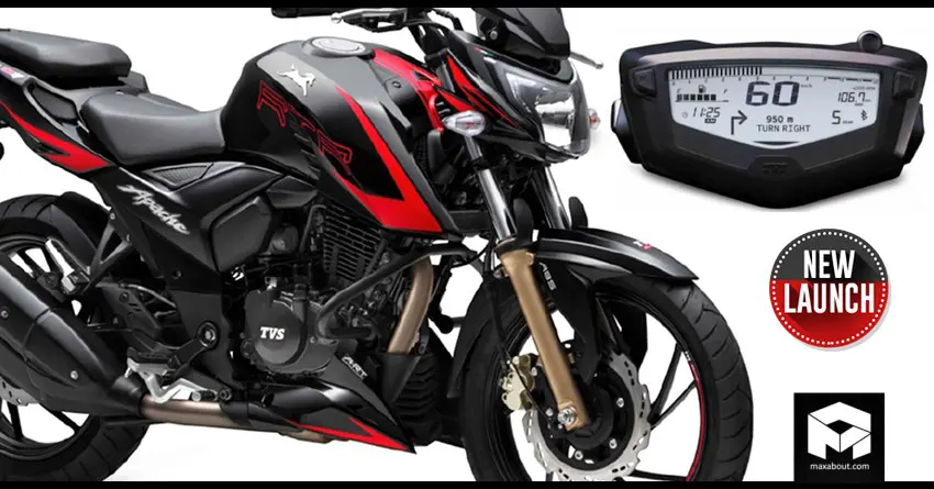 Bluetooth-Enabled TVS Apache RTR 200 4V Launched @ INR 1.14 Lakh