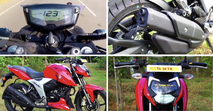 BS6 TVS Apache RTR 160 4V GTT Demo and Top Speed Video