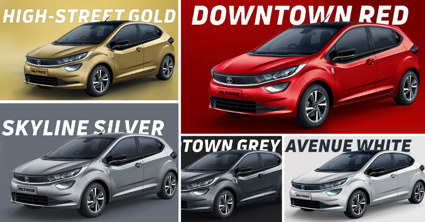 Tata Altroz Colour Options Revealed [Official Photos]