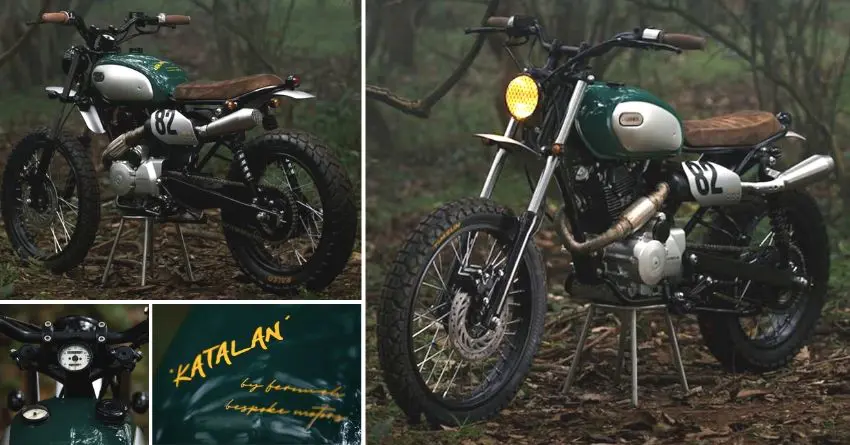 Hero Karizma Sports Bike Modified to Look Like a Scrambler