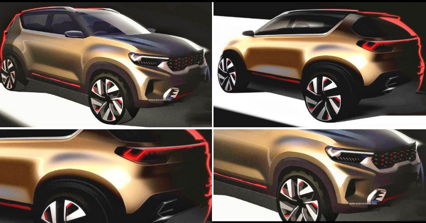 Kia Compact SUV Officially Teased Ahead of Auto Expo 2020