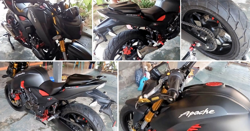 TVS Draken Concept-Inspired Apache RTR 200 - Live Photos and Details