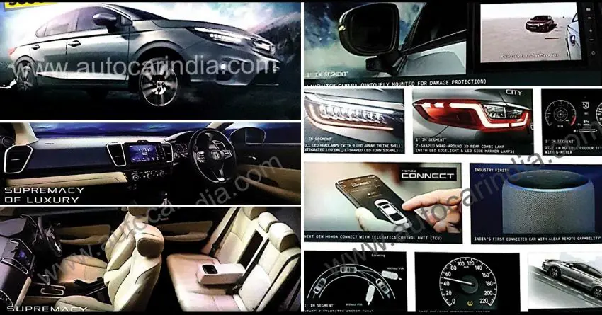 2020 Honda City ZX Features Leaked Ahead of Official Launch