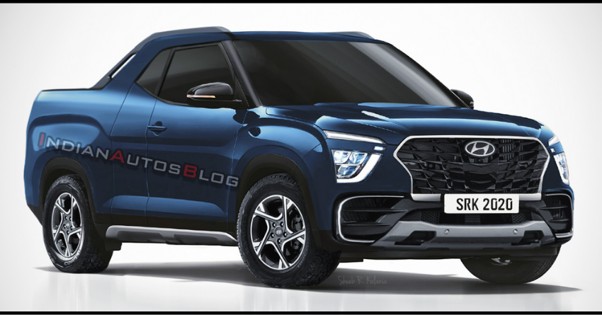 2020 Hyundai Creta SUV Imagined as a Pickup Truck