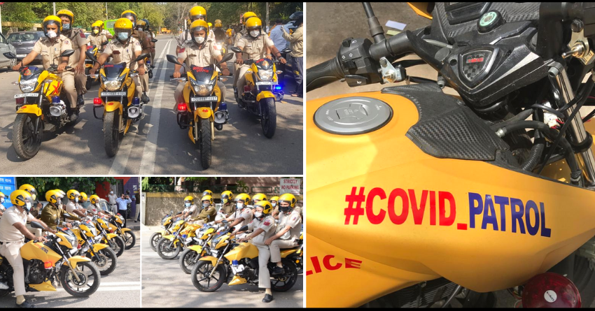 COVID-19 Patrol Motorcycles Deployed by Delhi Police
