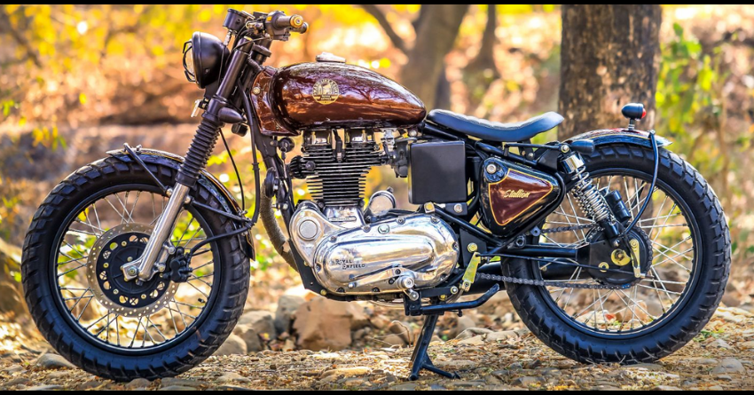 Meet Candy Maroon Royal Enfield Stallion Bobber 350