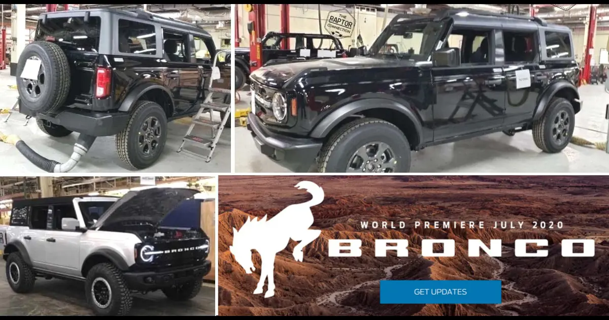 2021 Ford Bronco SUV to Make Official Debut Next Month