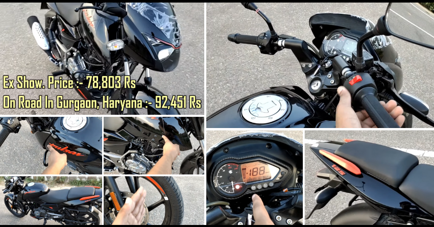 BS6 Bajaj Pulsar 125 Split Seat Walkaround & Exhaust Sound Video