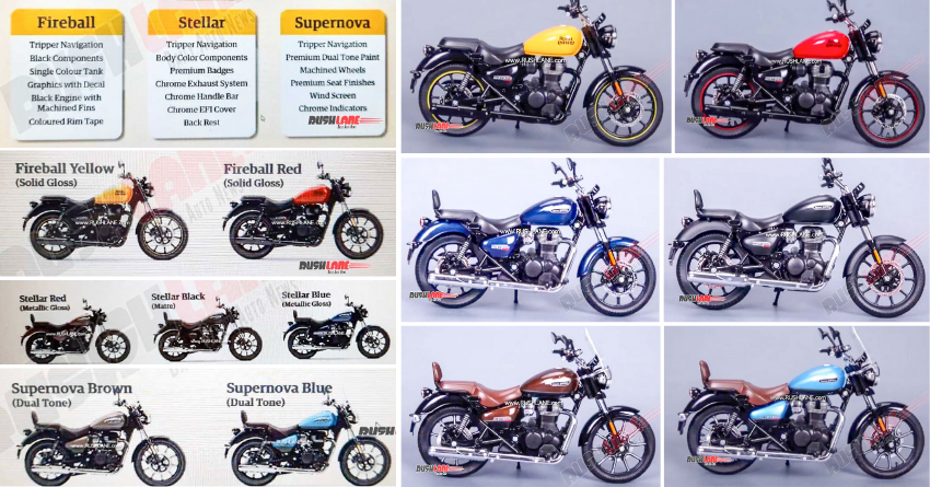 Royal Enfield Meteor Fireball, Stellar, Supernova Fully Revealed