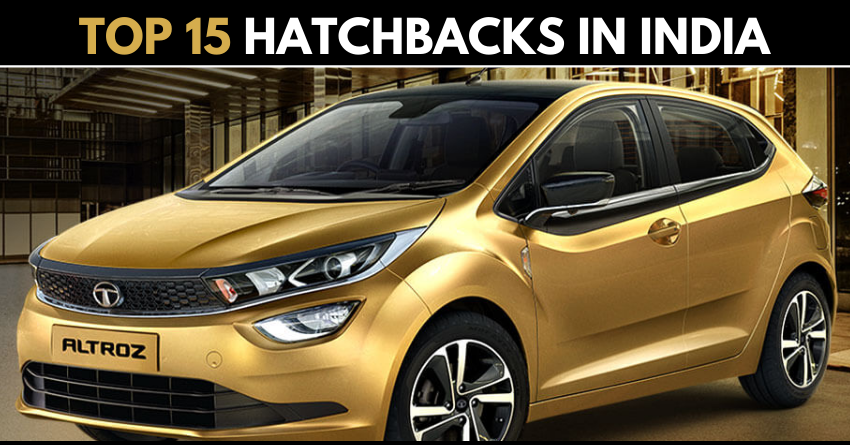 Top 15 Best-Selling Hatchbacks in India (July 2020)