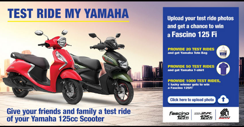 Yamaha Launches 'Test Ride My Yamaha' Campaign in India