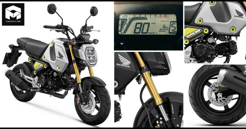 2021 Honda Grom 125 (MSX 125) Patented in India