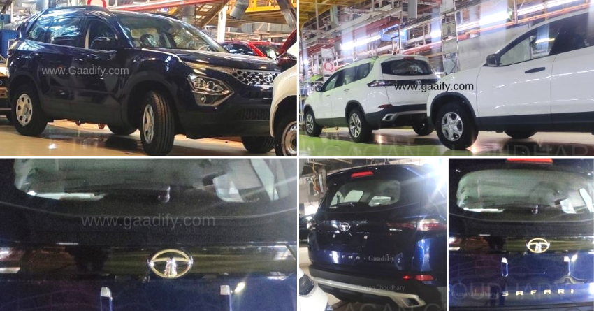 2021 Tata Safari Spotted Undisguised; Production Begins