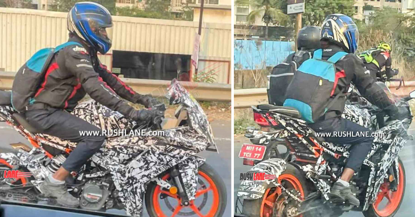 Next-Gen KTM RC 200 Sportbike Spotted Testing in India