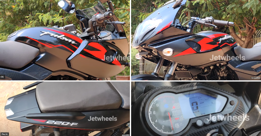 Matte Black Bajaj Pulsar 220F Spotted Ahead of Launch in India