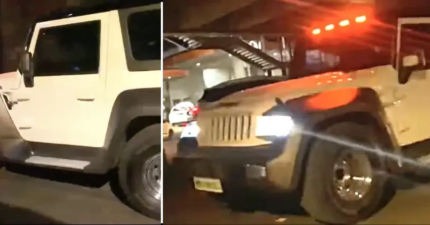 DC 'Mahindra Thar Hulk' On The Road in Mumbai - Video