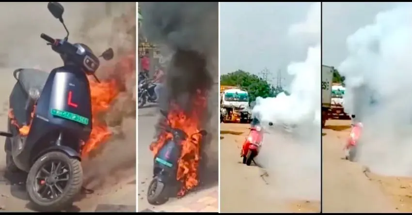 Here's Why Electric Scooters Are Catching Fire in India - Report