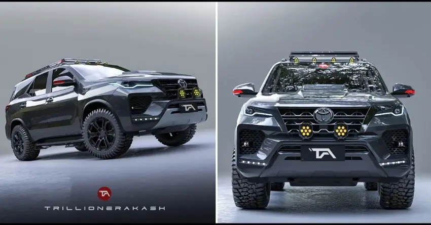 Meet Mind-Boggling Toyota Fortuner Dark Edition (Rendering)