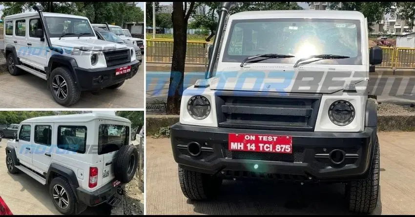 5-Door Force Gurkha: India's First Hardcore Offroader Spied Undisguised