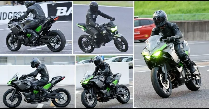 Upcoming Kawasaki Electric and Hybrid Bikes Spotted Testing