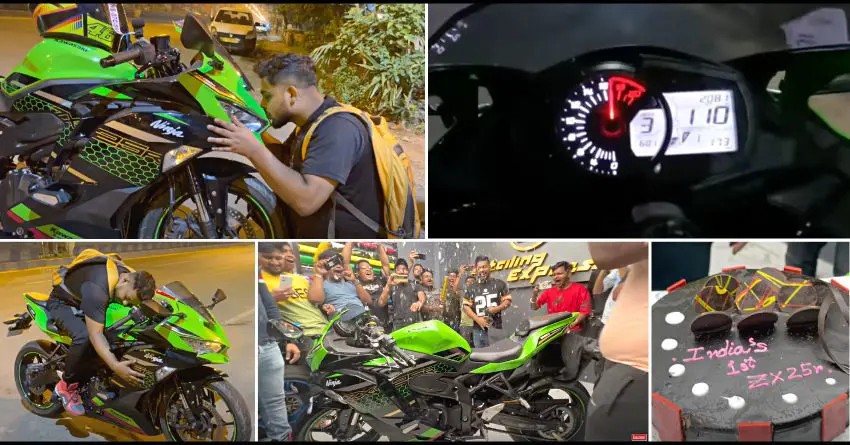 India Gets Its 1st Kawasaki Ninja ZX-25R - Price Rs 11 Lakh!
