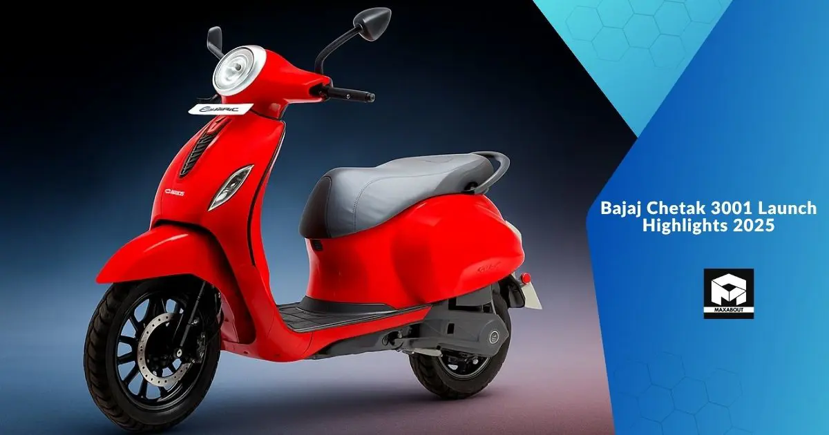 Bajaj Chetak 3001 Launch Highlights 2025