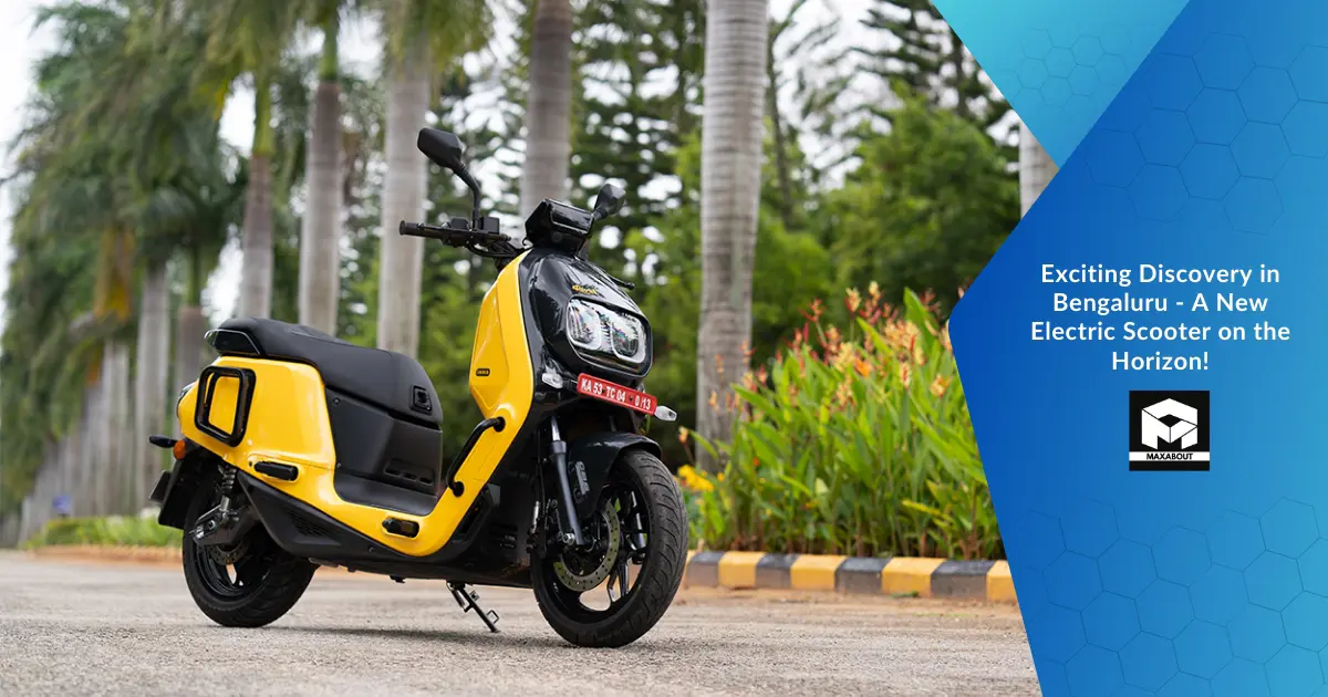 Exciting Discovery in Bengaluru - A New Electric Scooter on the Horizon!