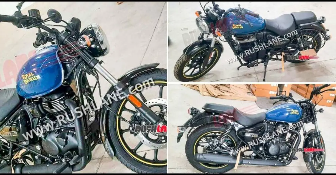 Fireball Blue Royal Enfield Meteor 350 Spotted - Coming Soon! - Autos