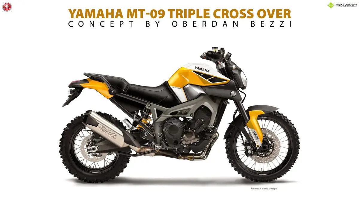 Yamaha MT-09 Triple Cross Over Concept by Oberdan Bezzi