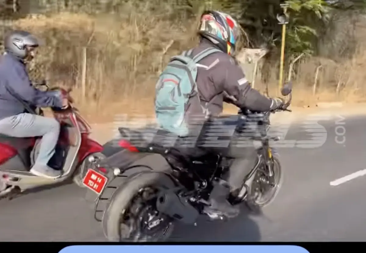 Bajaj-Triumph Motorcycle Spotted in India