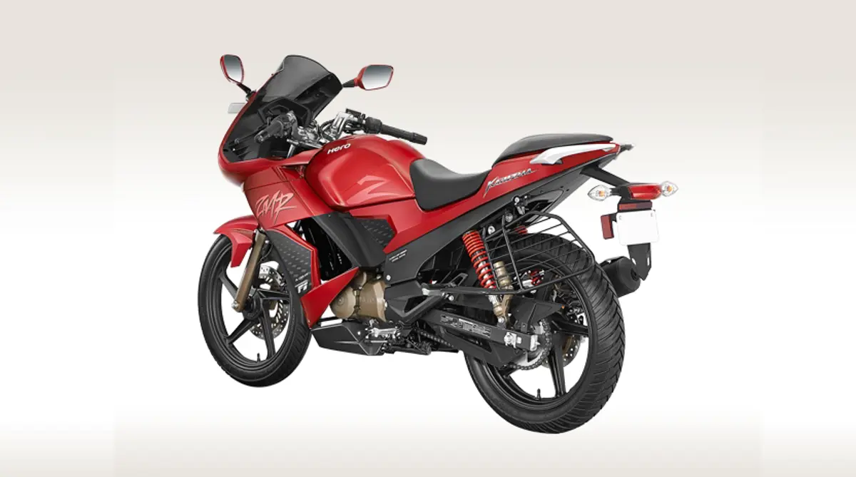 2014 New Hero Karizma ZMR Rear 3-Quarter
