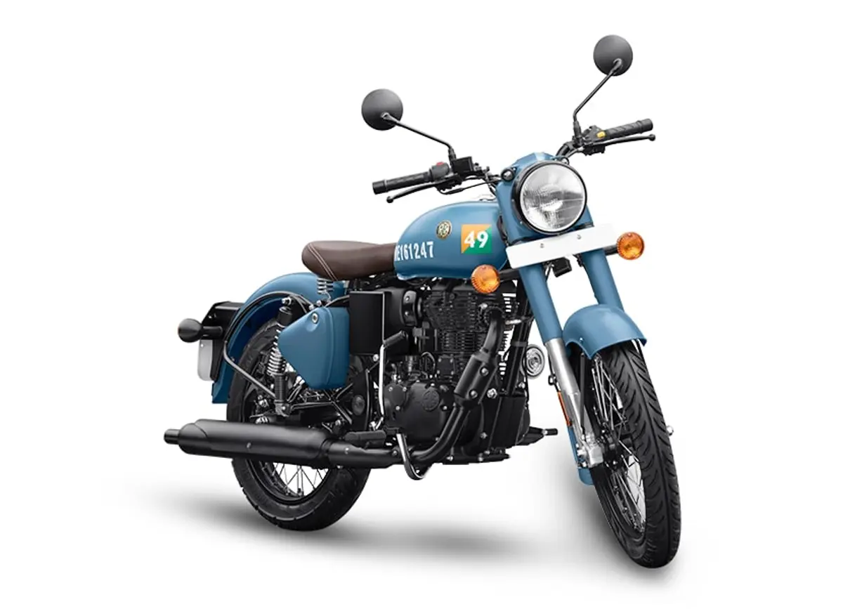 New Royal Enfield Classic 350 Signals Airborne Blue