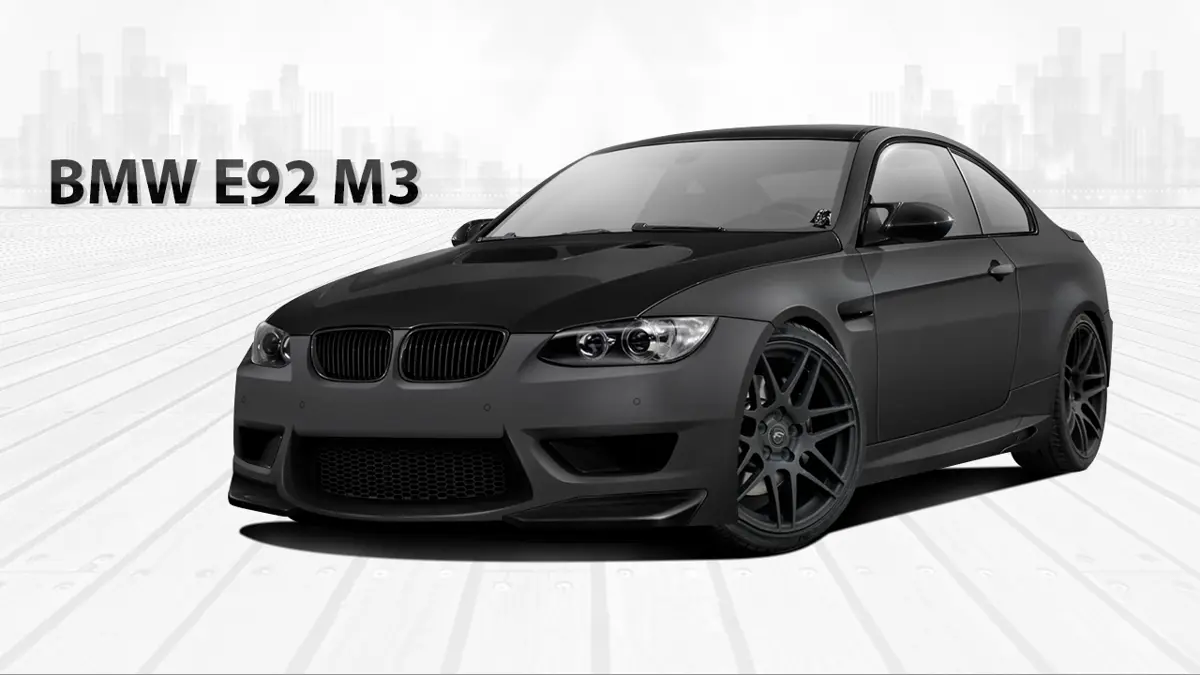 Matte Black BMW E92 M3 (Image Credit - Joshua Cloud)