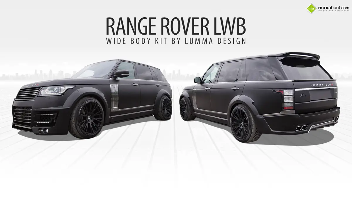 Matte Black Range Rover LWB by Lumma Design