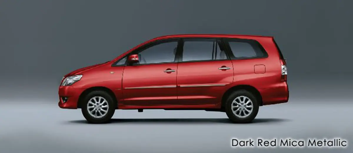 2014 Toyota Innova Side View 'Dark Red Mica Metallic'