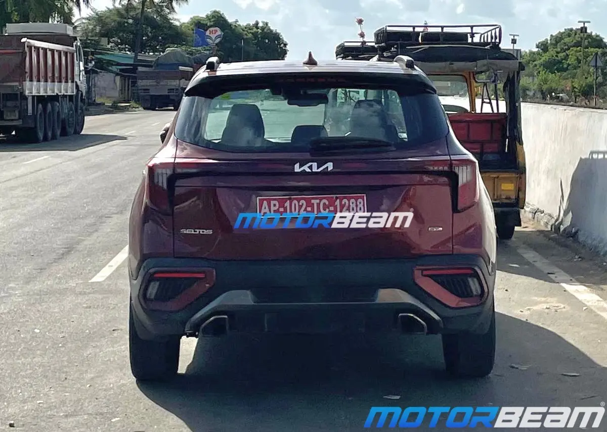 2024 Kia Seltos Spotted (Image Source - Motorbeam)