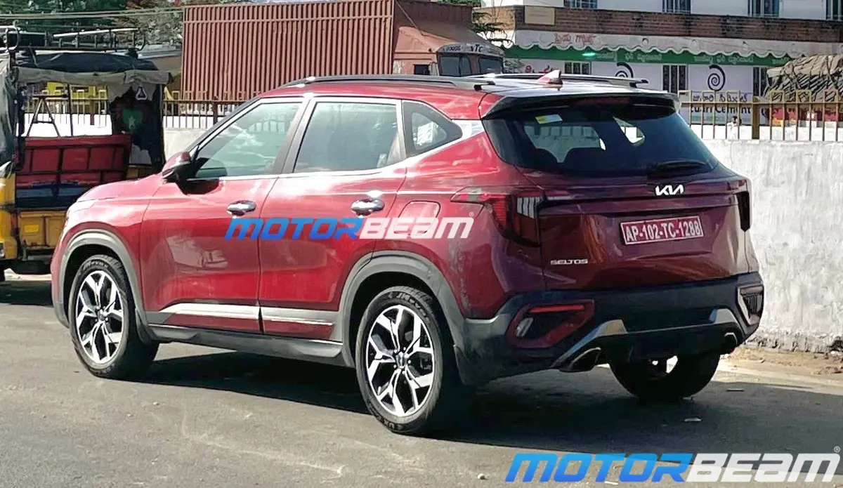 2024 Kia Seltos Spotted (Image Source - Motorbeam)