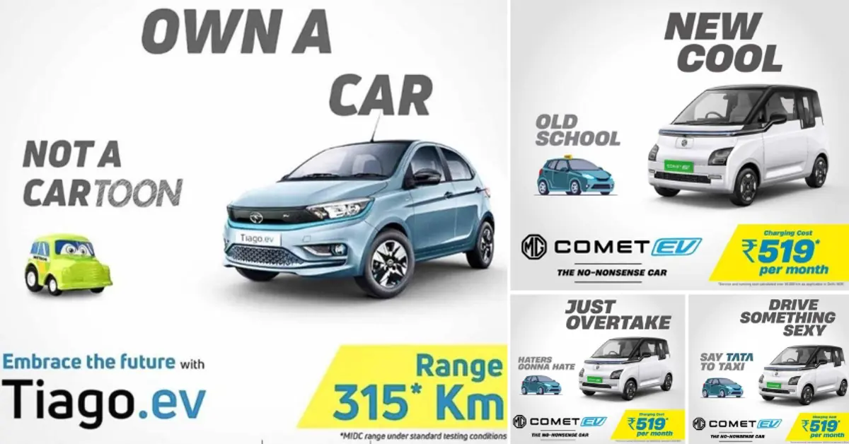 Tata Tiago EV vs MG Comet EV