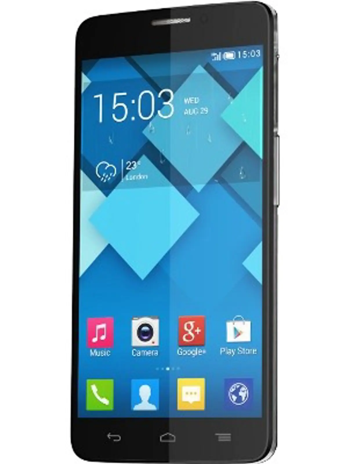 Alcatel OneTouch Idol X Plus Front View 'Black'