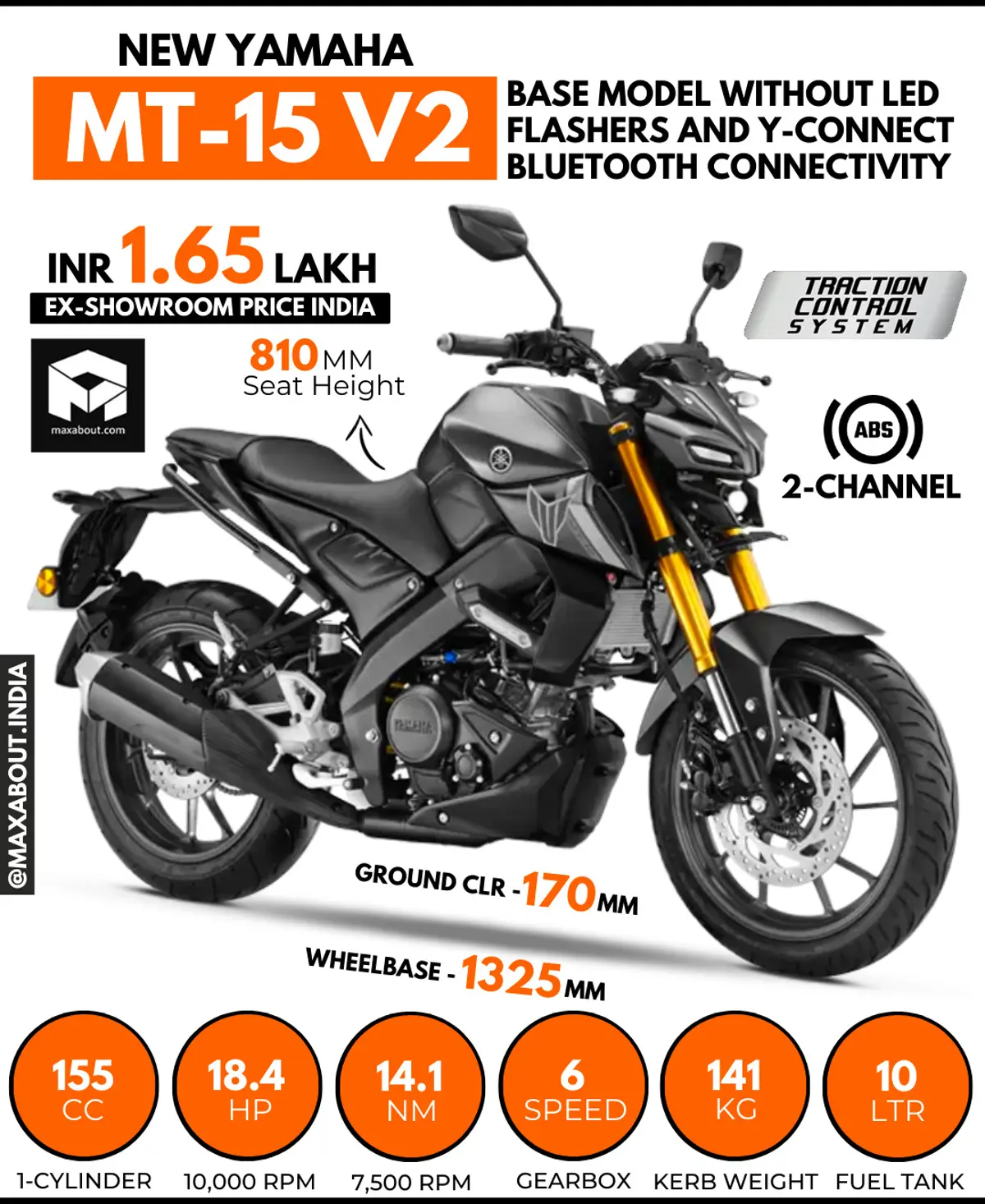 Yamaha MT-15 V2 Base Model Launched in India