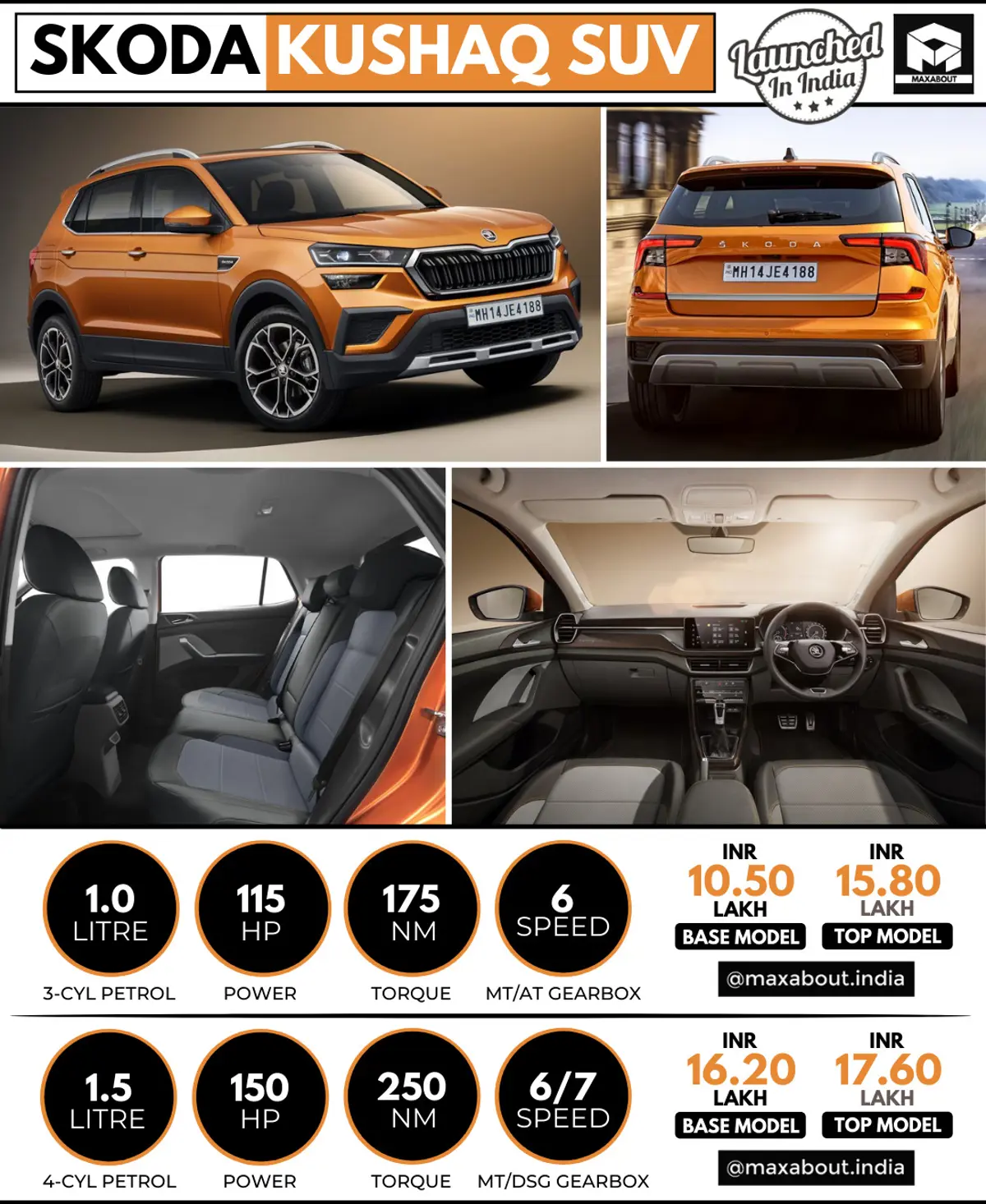 Skoda Kushaq SUV Launched in India