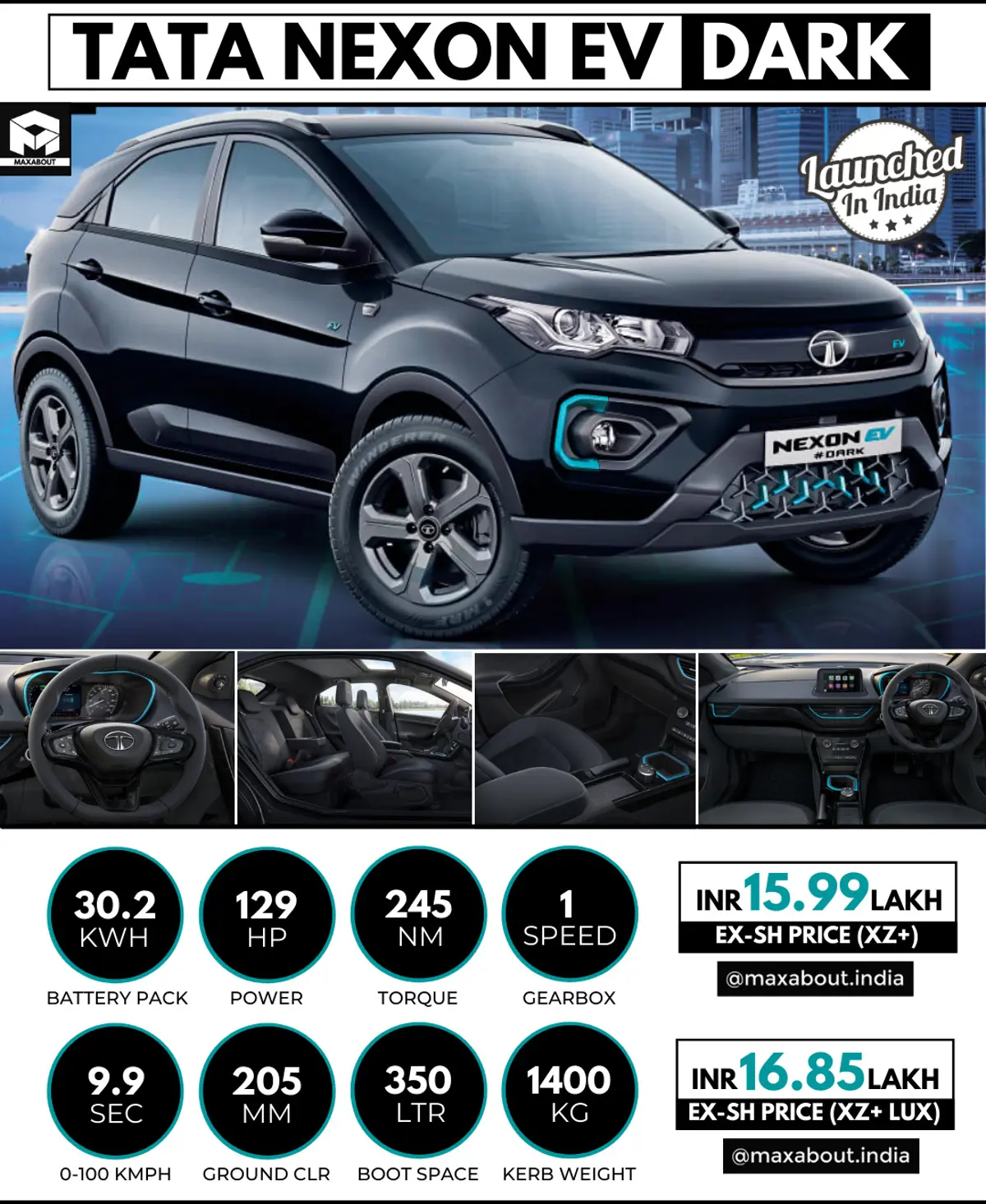 Tata Nexon EV Dark Edition Officially Launched!