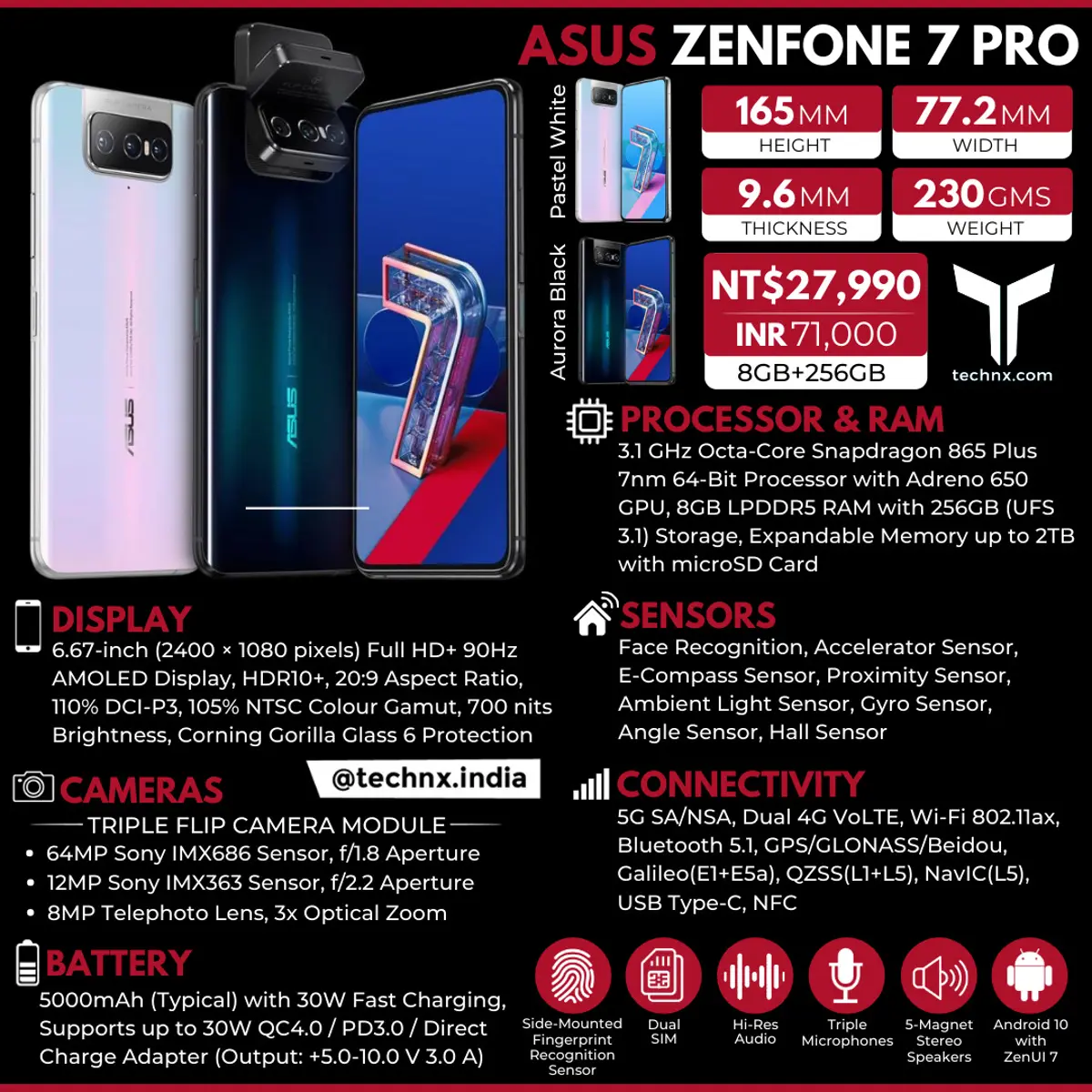 ASUS ZenFone 7 Pro Full Specs & Price