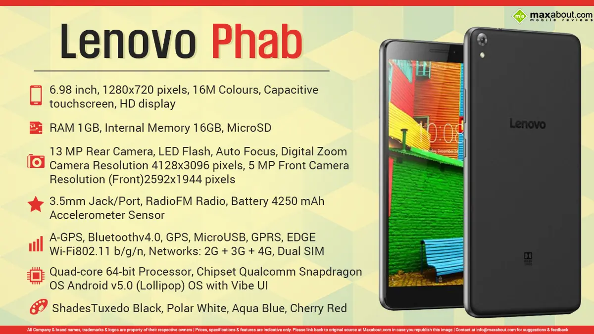 Quick Facts - Lenovo Phab