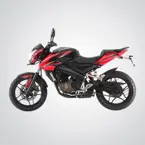 Bajaj Pulsar 200NS in ‘Red and Black’ dual-tone paint finish image