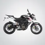 New Bajaj Pulsar 200NS in White and Black image