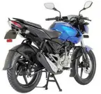 Bajaj Pulsar 135 3-Quarter Rear 'Blue' image