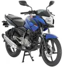 Bajaj Pulsar 135 3-Quarter Front 'Blue' image